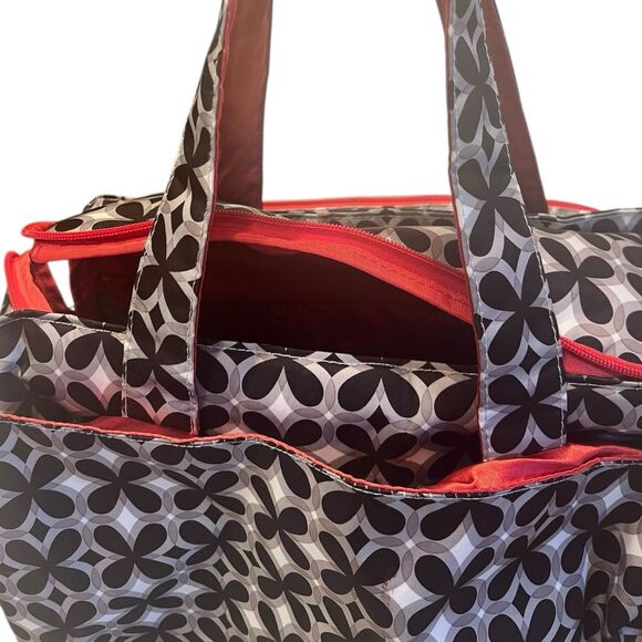 JuJuBe Be Prepared Diaper Bag Crimson Kaleidoscope Rare Floral Large - Picture 13 of 16
